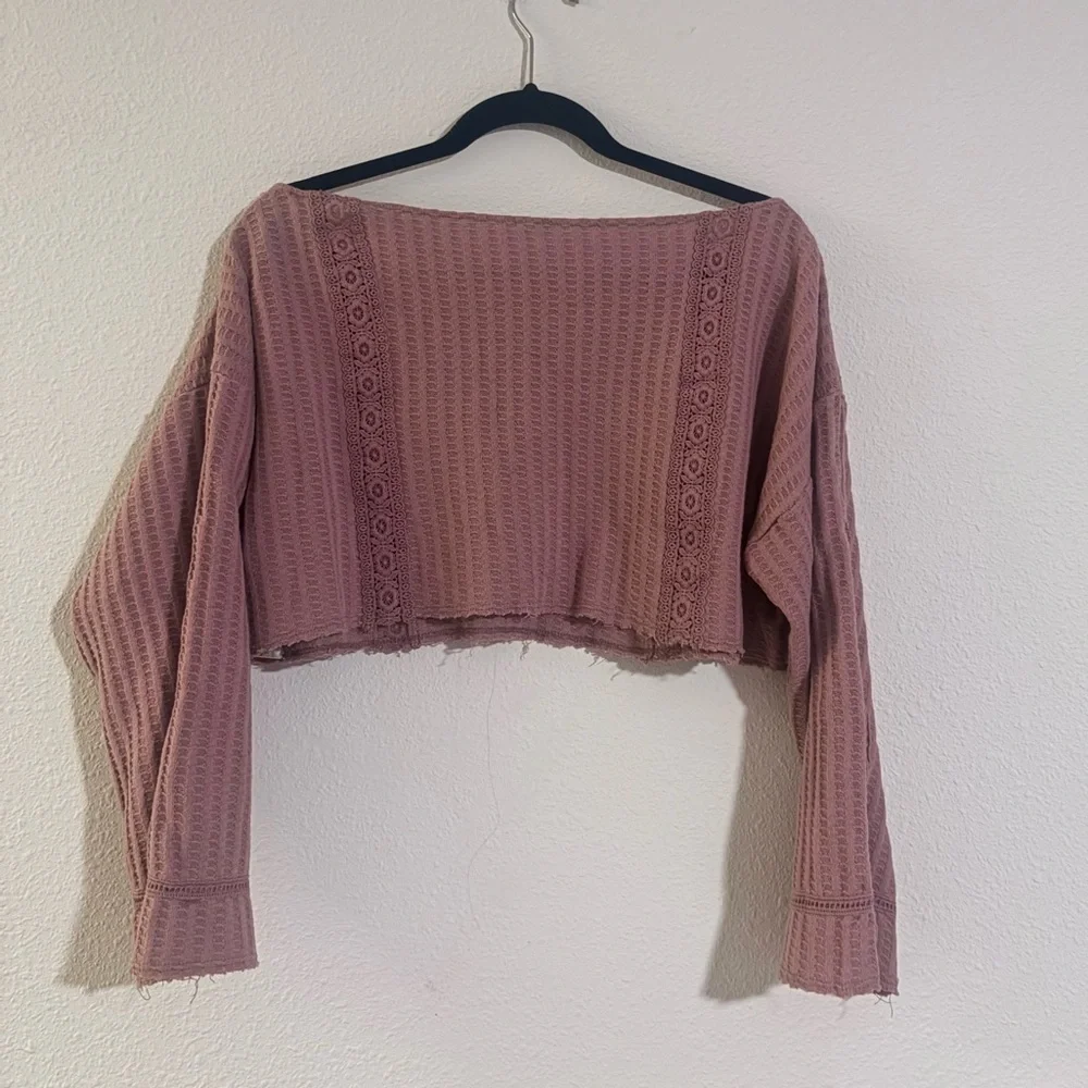 Cozy Mauve Knit Lounge Top ONLY  (Part of a Set). Size Small